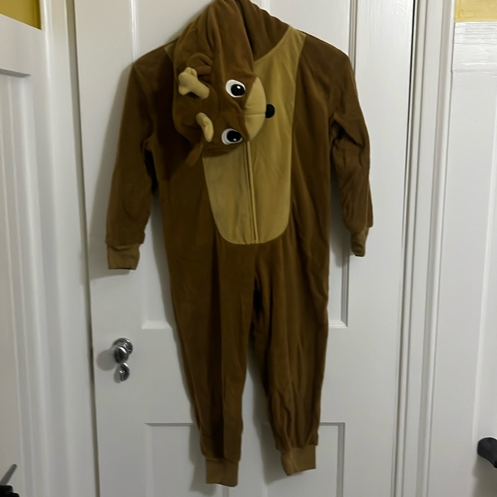 Reindeer zip up jumpsuit
